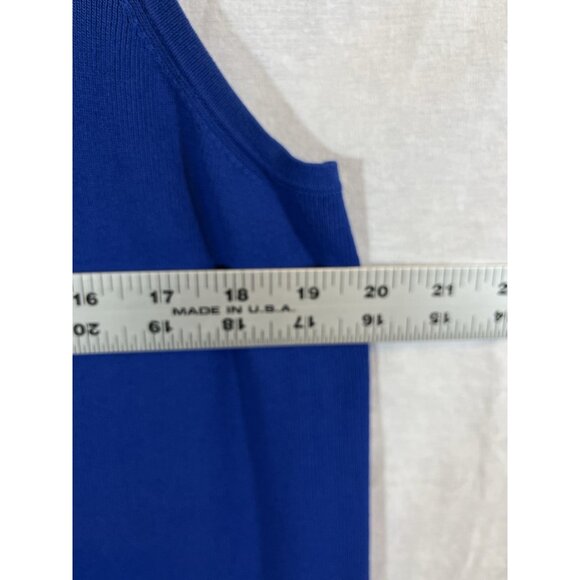 Lane Bryant Women's Blue 18/20 Rayon Crew Neck Tank - Picture 5 of 6